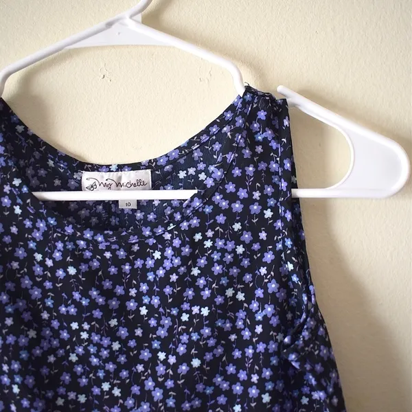 3/ $25‎ My Michelle Purple Floral Summer Dress - Image 3
