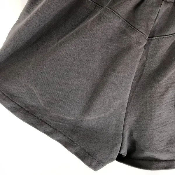 Gymshark Womens Legacy Drawstring Shorts Pockets Logo Gray XS - Image 3