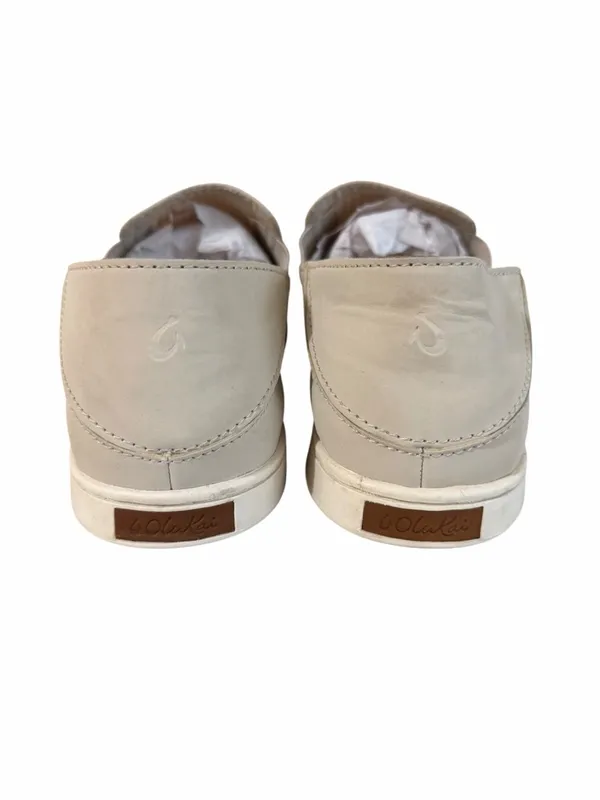 OluKai Pehuea Breathable Slip-On Shoes Tapa Cream Size Women’s 9 - Image 6