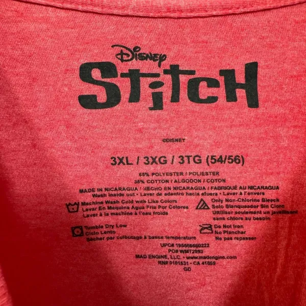 Lilo and Stitch Christmas T-shirt size 3xl - Image 4