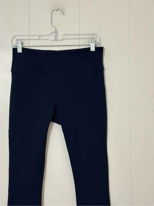 Splits59 Raquel High Waist Flared Leggings Indigo Navy Size M - Image 4