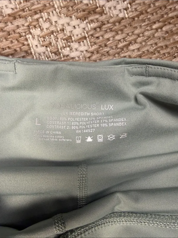 Yogalicious Women’s Sage Green Athletic Skort Shorts - Image 2