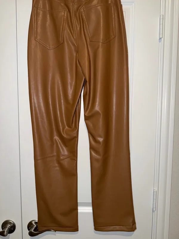 Abercrombie Curve Love Vegan Leather Pants - Image 3