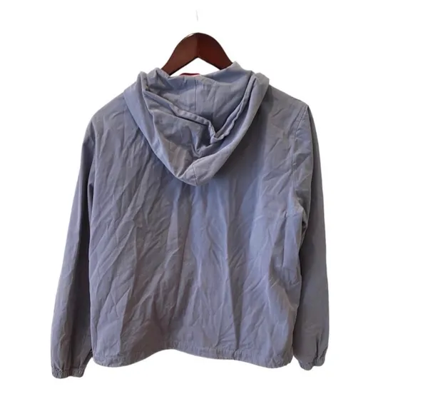 Brandy Melville John Galt Krissy Blue Windbreaker Jacket Hood S M L Lightweight - Image 6
