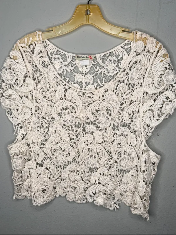 Vivid Collection of New York Sheer Lace Top - Image 5