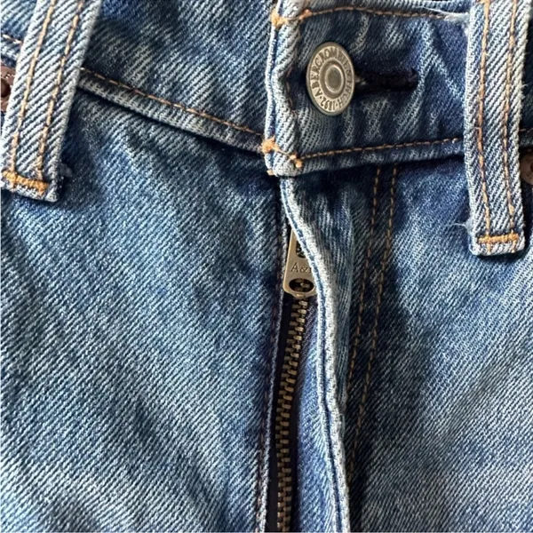 Abercrombie & Fitch Mom High Rise Jeans Denim Medium Wash Distressed Curve 25/0R - Image 8