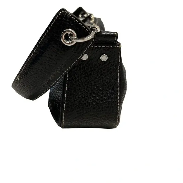 Kate Spade Black Leather Shoulder Bag Women's Handbag with Zip Pocket - Image 9
