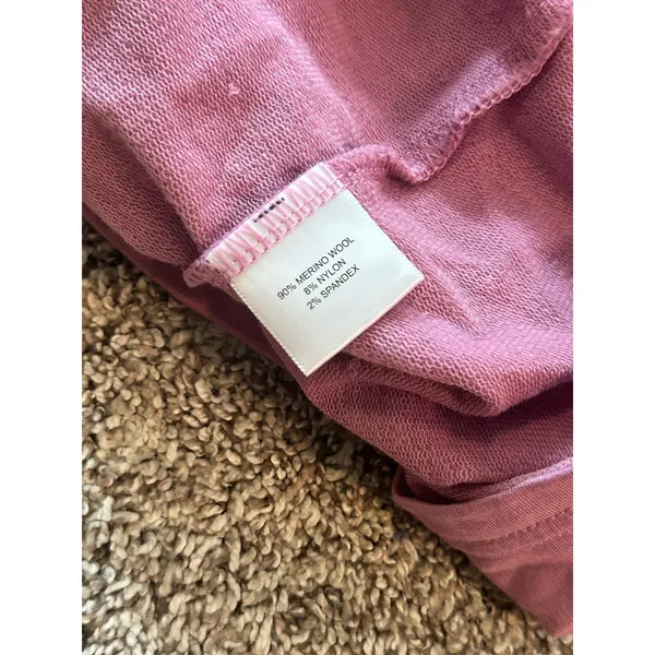 Peter Millar Crown Crafted Womens Merino Wool Quarter Zip Pullover Pink‎ Small - Image 7