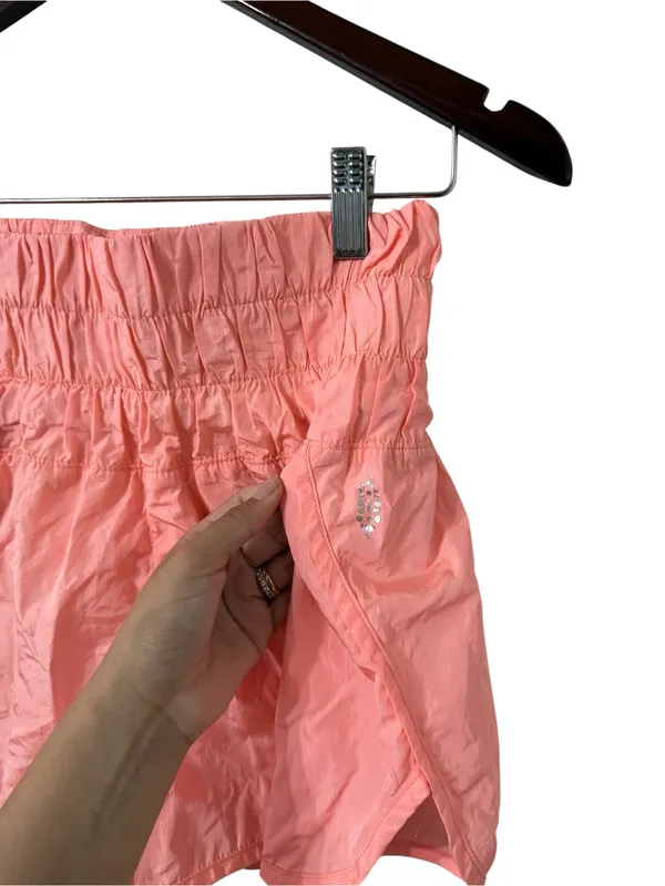 FREE PEOPLE FP Movement The Way Home Coral Pink Athletic Shorts - Image 5