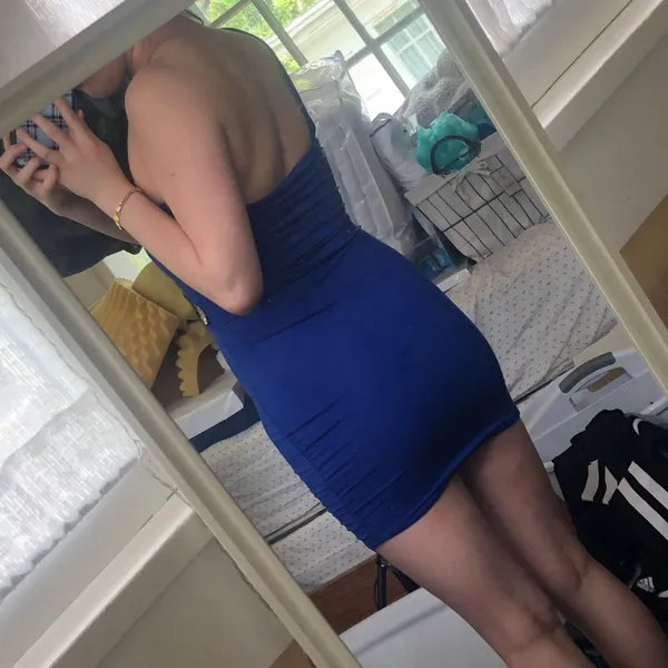 Mini Bodycon Dress Blue Size M - Image 2