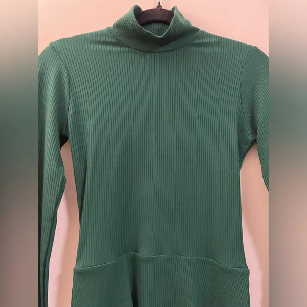 NWT Maya Knit Mock Neck Mini Dress in Emerald - S - Image 6