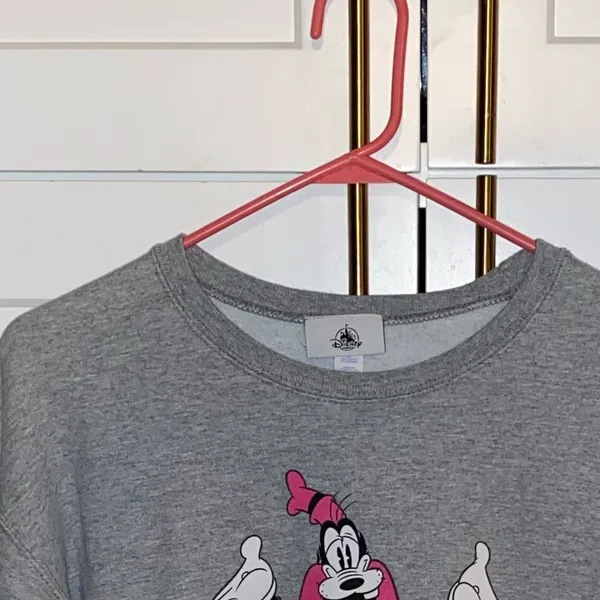 Disney Vintage 07 Disneyland Gray Crewneck Sweatshirt Mickey Mouse Donald Duck Goofy - Image 5