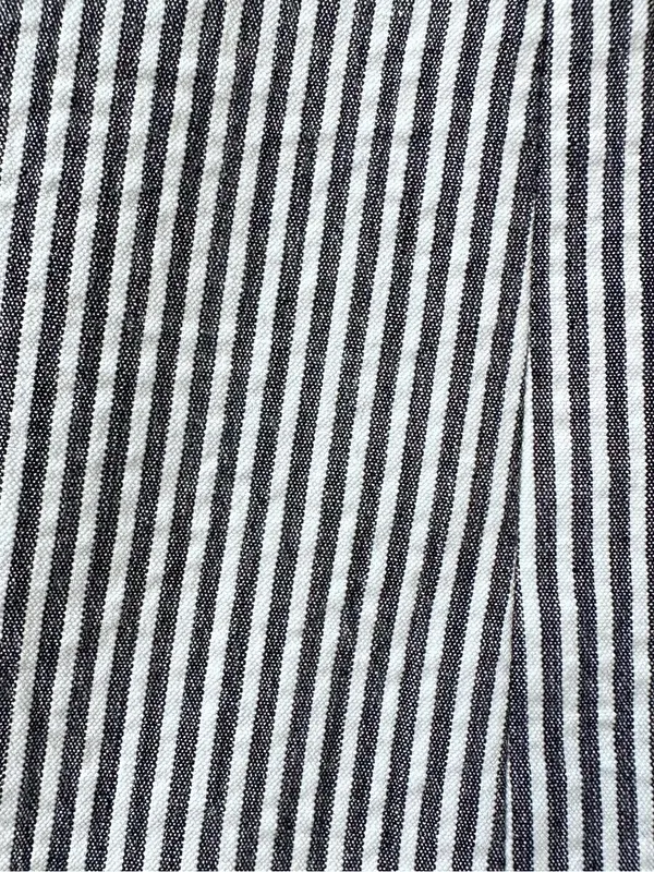 LOFT Women’s 6 Gray and White Stripes Blazer with Shoulder Pad Business Casual - Image 5