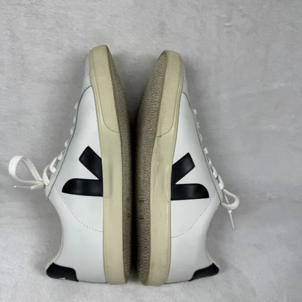 Veja Esplar Leather Sneakers Extra White Black Womens Size 7 EUR 38 Low‎ Top - Image 10