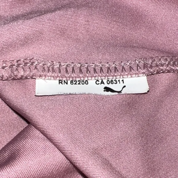PUMA 1/4 Zip Performance Long Sleeve Top Women's Medium Dusty‎ Rose EUC - Image 7
