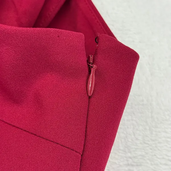 BHLDN Klara Dress‎ Wine Merlot Maxi Criss Cross Back Anthropologie Size 4 READ - Image 8