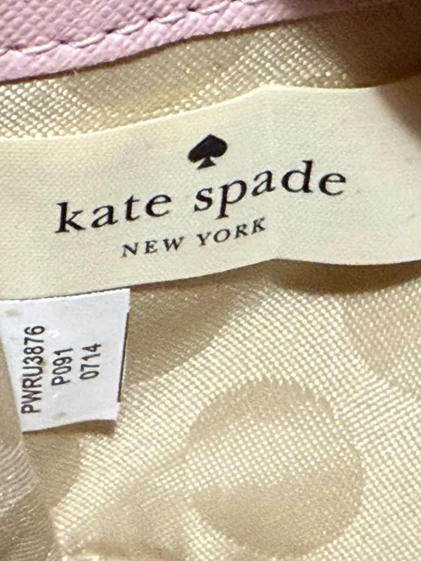 Kate‎ Spade 2 Park Avenue Lacey Pink Saffiano Leather Bow Wallet - Image 5