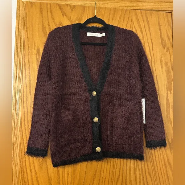 Bishop + Young Bianca Cardigan Sweater V-Neck - NWT - Size XS - Image 2
