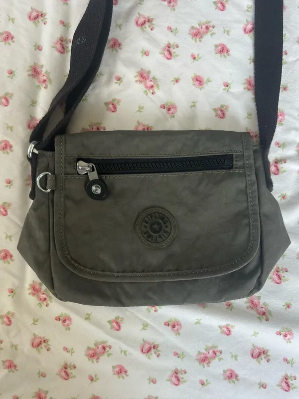 Kipling Small Crossbody Bag in Olive - Image 3