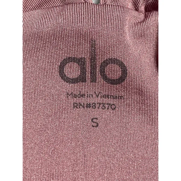 Alo Yoga Dusty Purple V Neck Racerback Workout Running Athletic Crop Top Size S - Image 3
