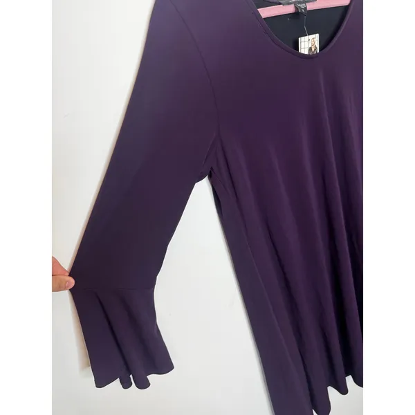 Karen Kane Wine Country Purple Taylor Dress Womens Size XL NWT - Image 4