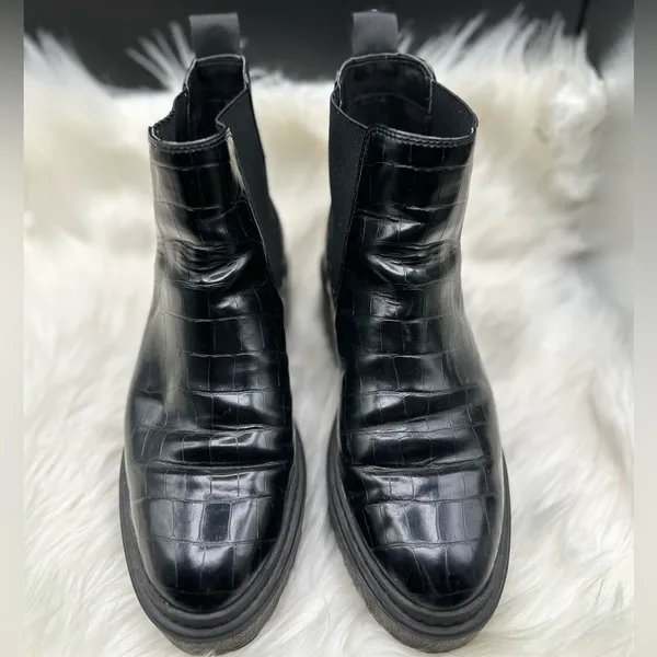 Chunky Black Boots BP Nordstrom Size 8.5 - Image 2