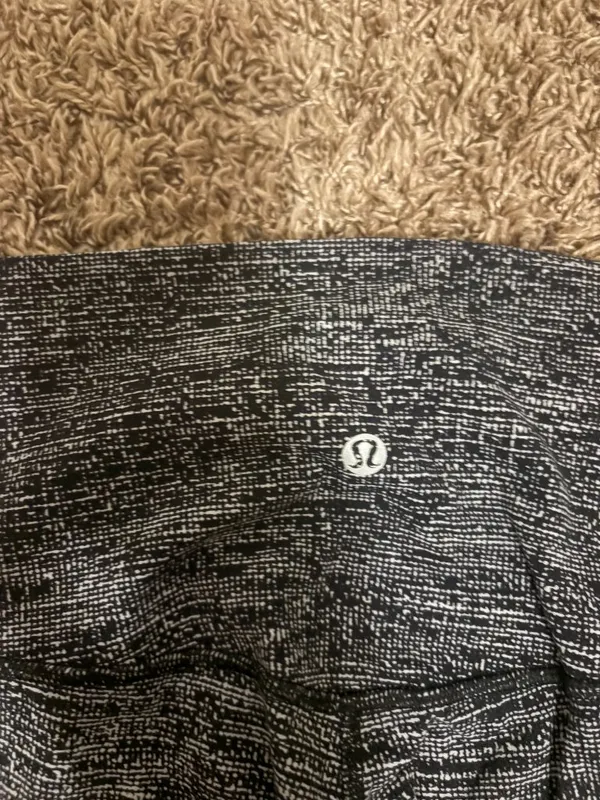 LuLuLemon Align Crop 21" Leggings Twillines Ice Grey Black Size 4 Nulu W6APAS - Image 3