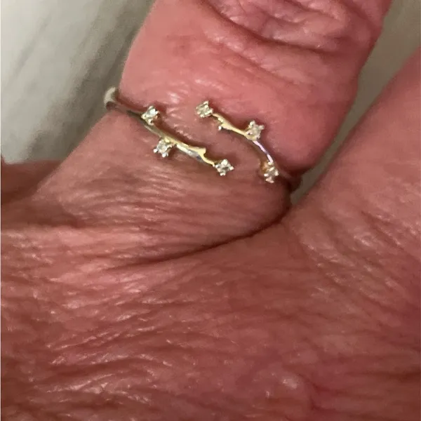 Gold over sterling ring. Adjustable. - Image 4