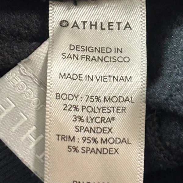 Athleta Post Om Jogger Black Modal Blend Yoga Pants Womens MT Tall 54023 - Image 4