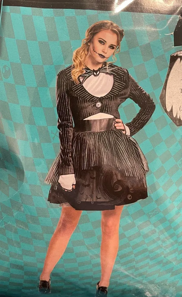 Womens jack skellington costume L 12/14 - Image 2