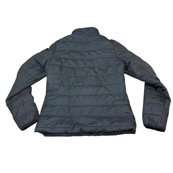 New Balance Women's Puffer Jacket‎ Black Full Zip Stand Collar Quilted Warm - Image 5