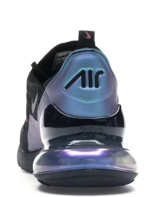 Nike Air Max 270 Athletic Shoes Women's 7.5 Youth 6.0- Black/Teal/Purple - Image 2