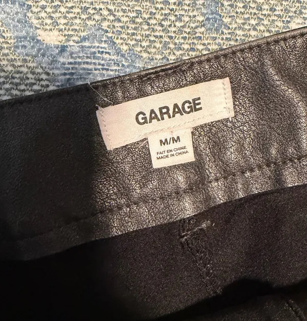 Garage Mini Faux Leather Skirt - Image 3