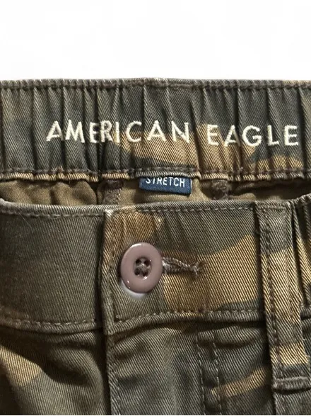 American Eagle AE Ex-boyfriend Camo Casual Pants Green Utility Women’s Sz Small - Image 8