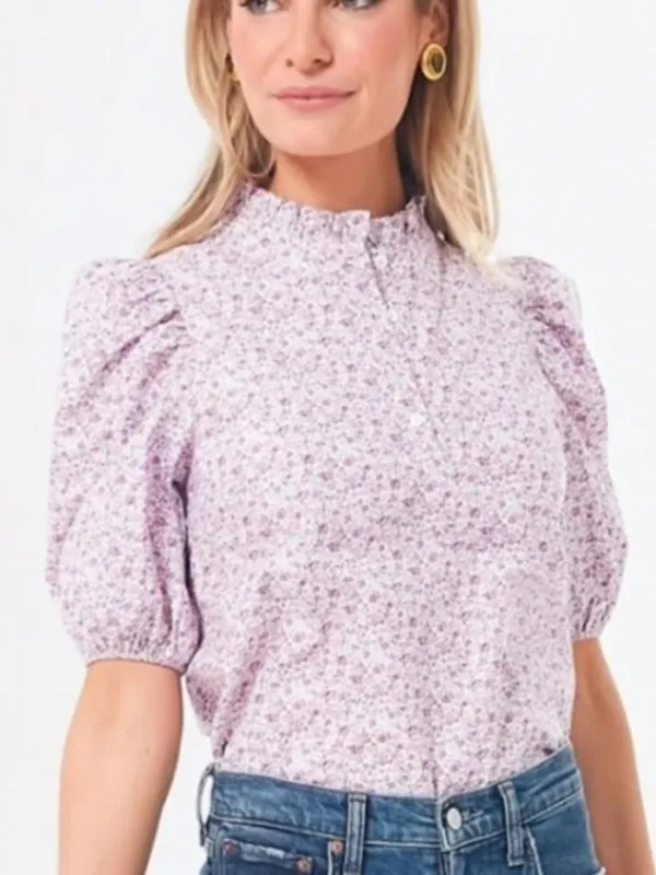 Tuckernuck x Hyacinth House Blush Floral Florence Blouse Pink Multi S NWT - Image 2