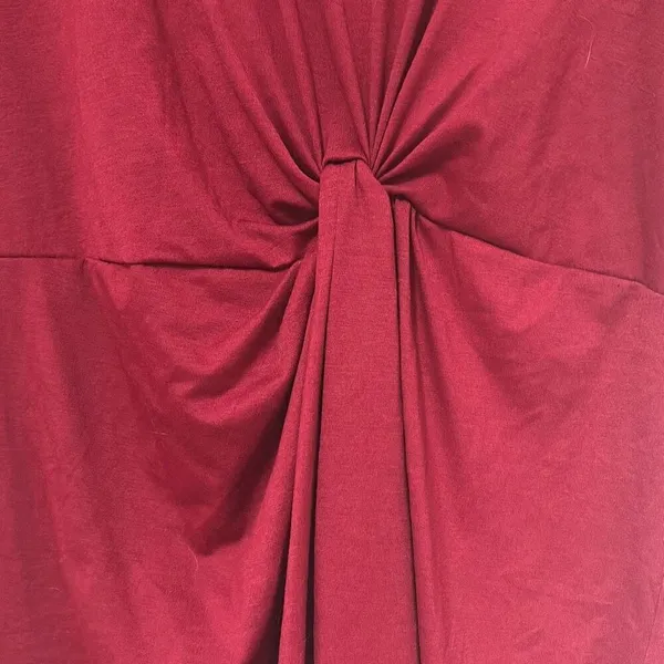Shein Curve‎ 4XL Red Lune Twist Front V Neck Tshirt Dress Office Corporate Work - Image 6