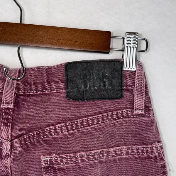 BDG Cargo Jeans Womens 26 100% cotton Plum Purple High Rise Straight Leg Denim - Image 6