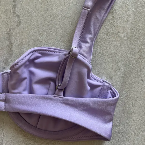{Abercrombie & Fitch} Brand New Shiny Lavender Bikini Top - Image 7