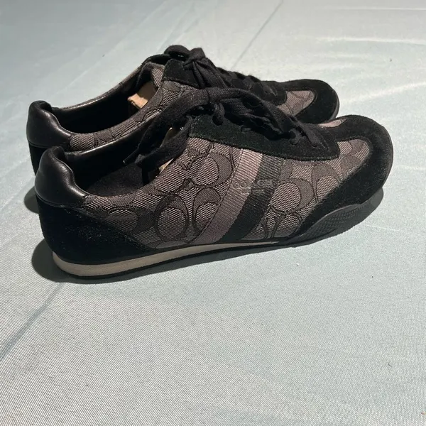 Coach‎ Canvas Pattern Sneakers size 6.5B B29 - Image 2