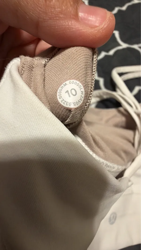 lululemon athletica Light Beige Crisscross Strappy Sports Bra - Image 6