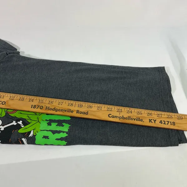 Disney Boo Crew Halloween Short Sleeve Tee W/Goofy & Gang Unisex L Gray Fun Time - Image 6
