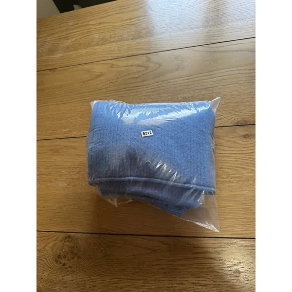 Part Two Women‎ Size Large Wool Blend Crop Sweater Blue Long Sleeve Stretch City - Image 13