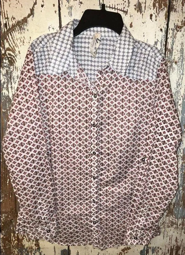 Seven Button down shirt size Medium White - Image 2