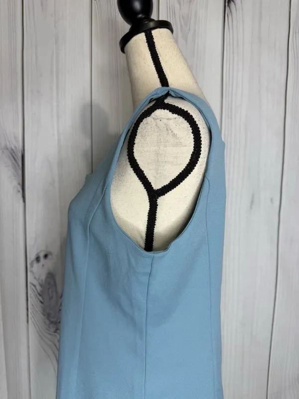 Ann Taylor Tank Top Womens Sz Large Blue Square Neck Sleeveless - Image 11