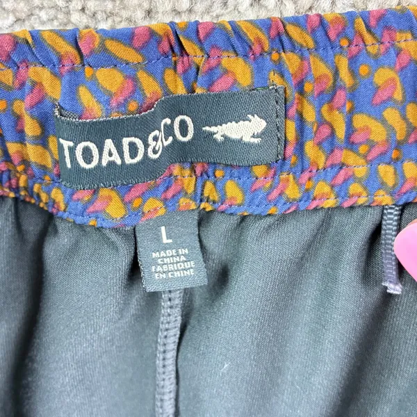 Toad&Co Sunkissed Weekend Skort Size L blue Print UPF50 Hiking Travel Outdoor - Image 4