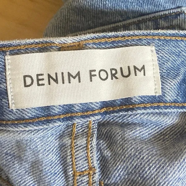 Aritzia Denim Forum Women's Blue High Rise Wide Leg Baggy Denim Jeans Size XS - Image 5