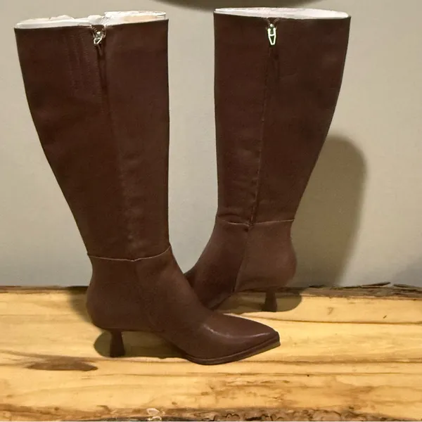 Dolce Vita Auggie‎ SOFT Leather Boots Size 8 Brown - Image 10