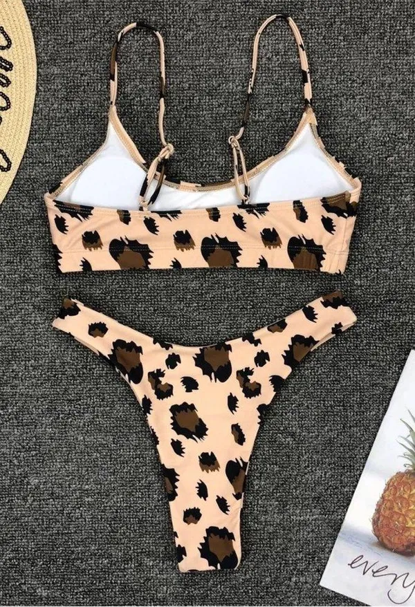 Boutique Cheetah print cheeky bikini - Image 4