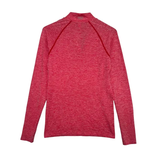 Victorias Secret Pink Active Top Womens Medium Pink Quarter Zip Yoga Gym Workout - Image 2