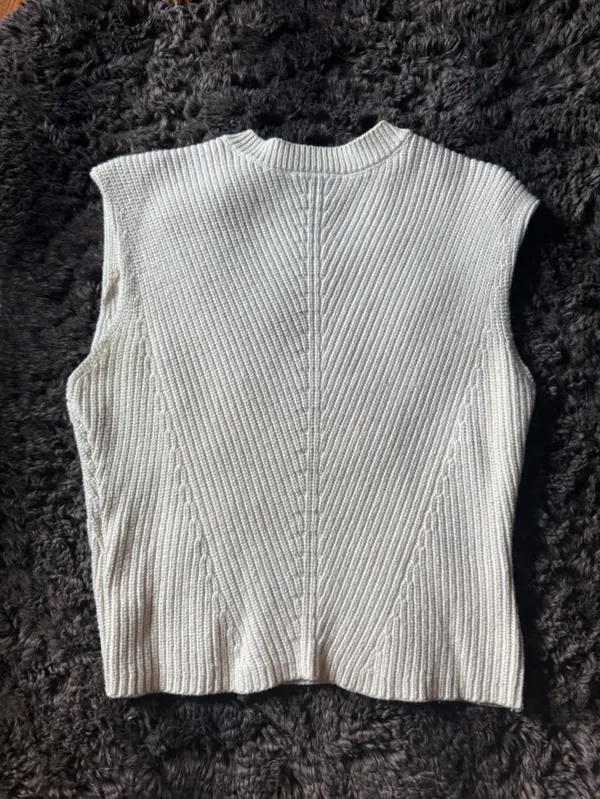 Joe's Jeans Cream Ribbed Knit shirt - Image 2